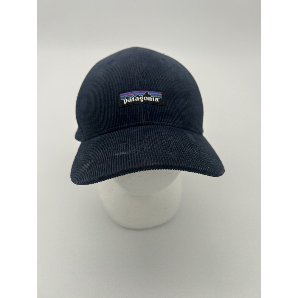Patagonia Corduroy Trucker Hat Navy Blue Mesh Back Snapback Logo Cap